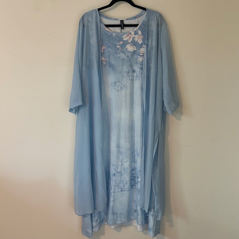 Floral Midi Dress with Cover Up Jacket (NWT)